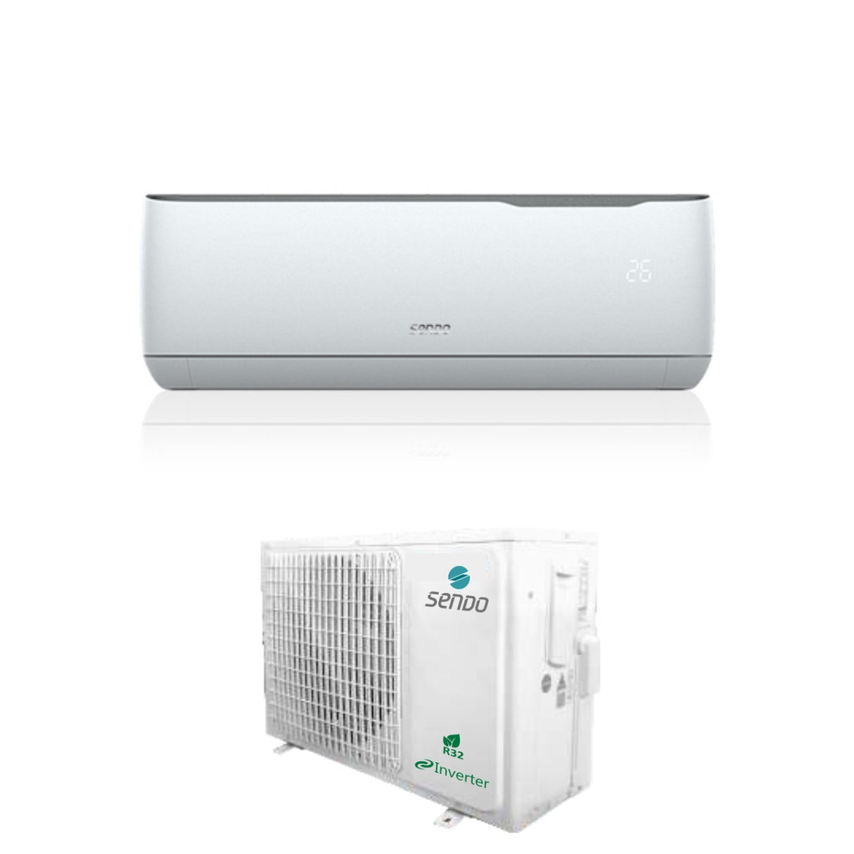 Sendo Inverter Airconditioner AEOLOS serie 18000 Btu SND-18ALSI-ID R-32 Geïntegreerde Wi-Fi