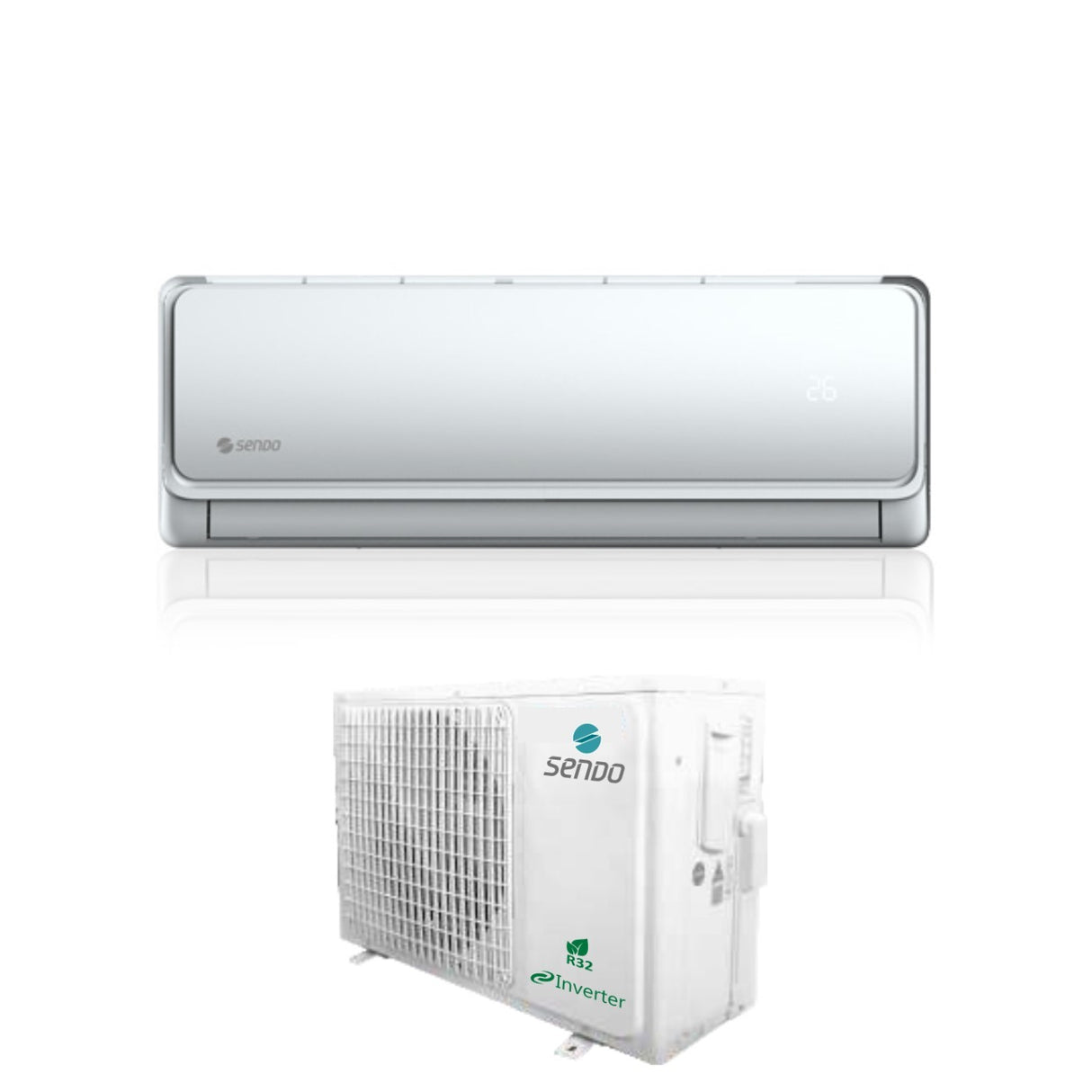 Sendo Inverter Airconditioner ZEAS-serie 12000 Btu SND-12ZES2-ID R-32 Geïntegreerde Wi-Fi