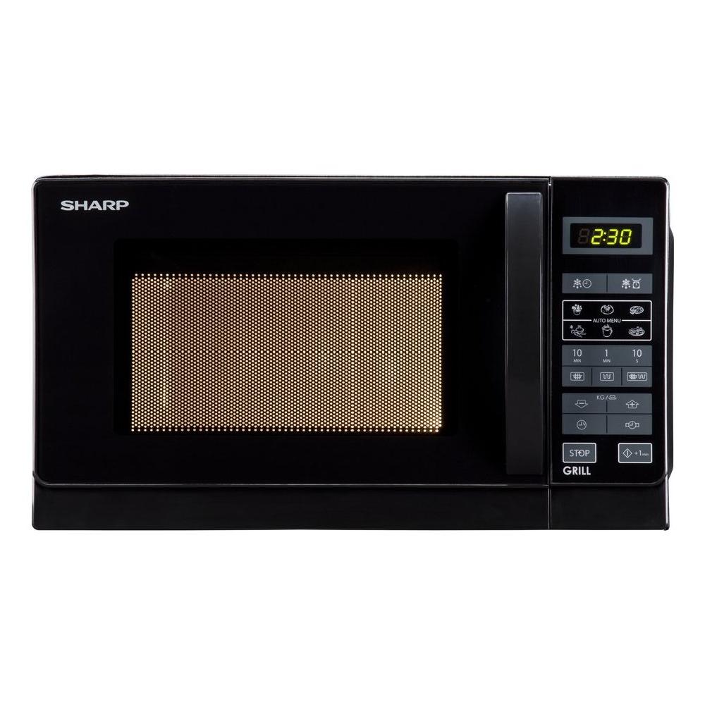 Oven A Magnetron Sharp R642BKW 800 W 20 liter Touch (A25,7xL43,9xP35,8) Zwarte grill met kwartsrooster