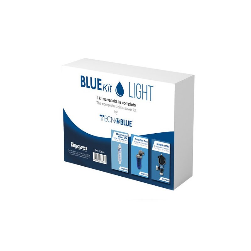 Kit Salvacaldaia Tecnogas Bluekit Light Magnetische Filterverdediger + Polyfosfaatdoseerder + Condensatieneutralisator