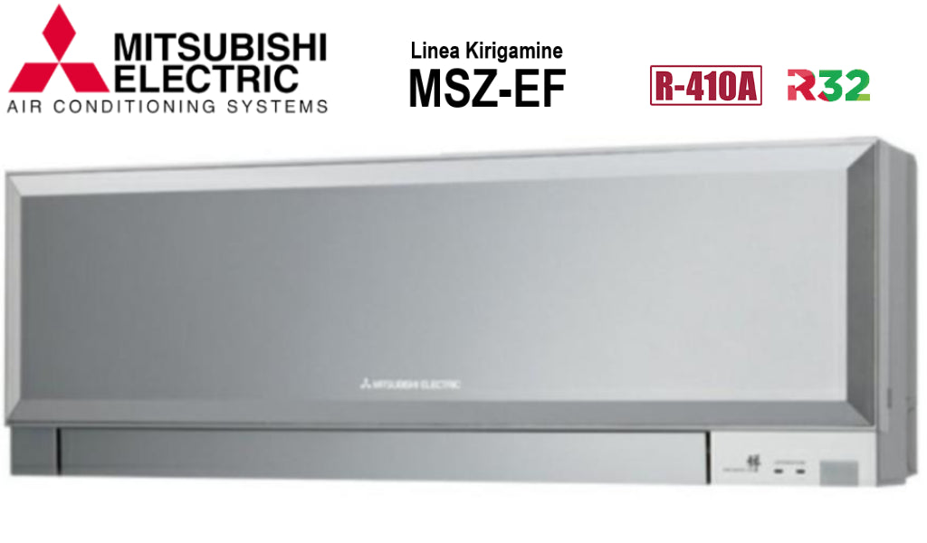 Binnenmuurunit Mitsubishi Electric Inverter Kirigamine Zen-serie 18000 BTU MSZ-EF50VES Kleur Zilver - Grijs