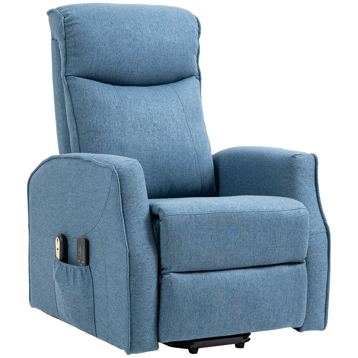 Easycomfort Relaxstoel met 8-puntsmassage, 135° kantelhoek en 2 telecommunicatiefuncties, blauw