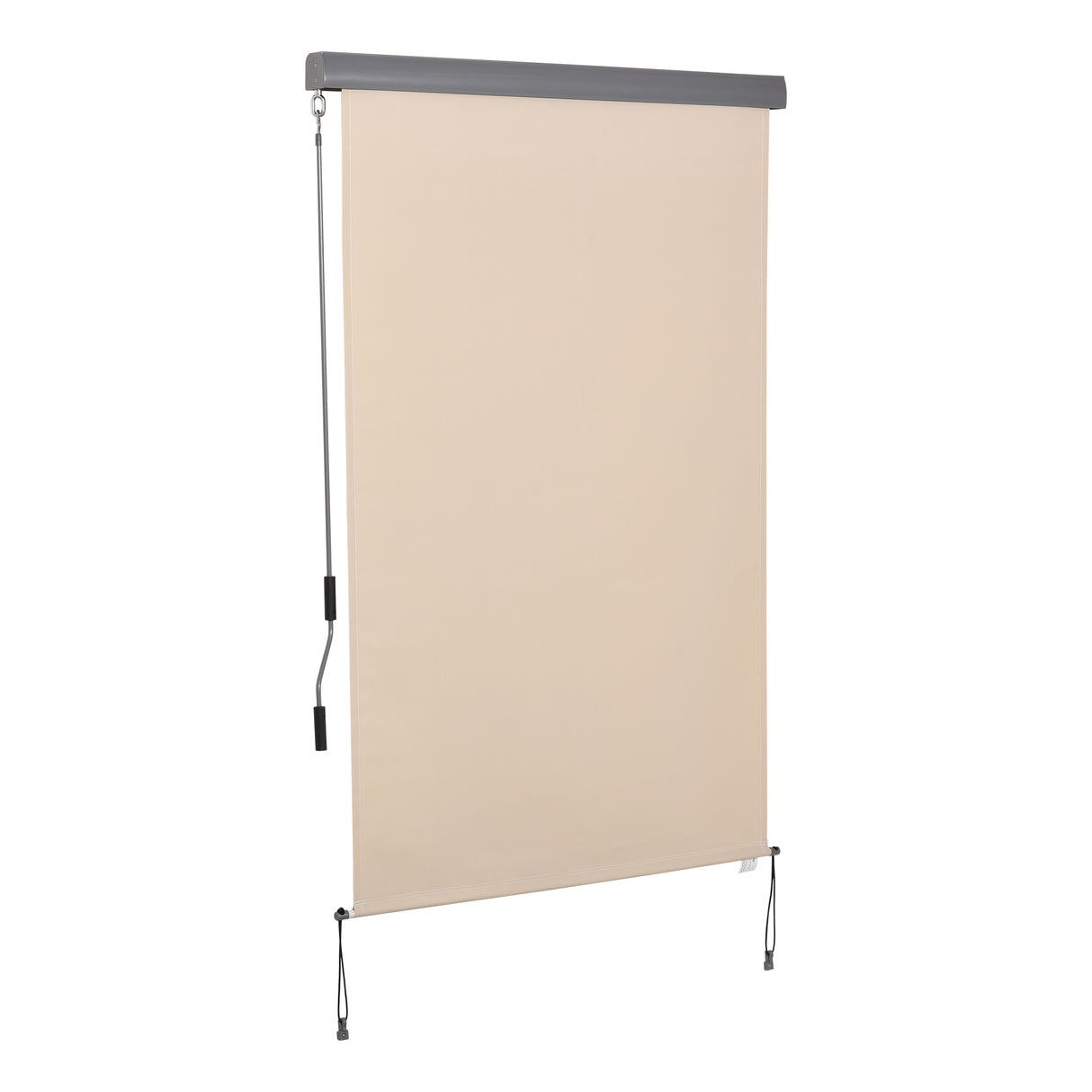 Easycomfort Tenda opvouwbare parasol met handmatige, wand- of plafondmontage, 120x200cm, beige