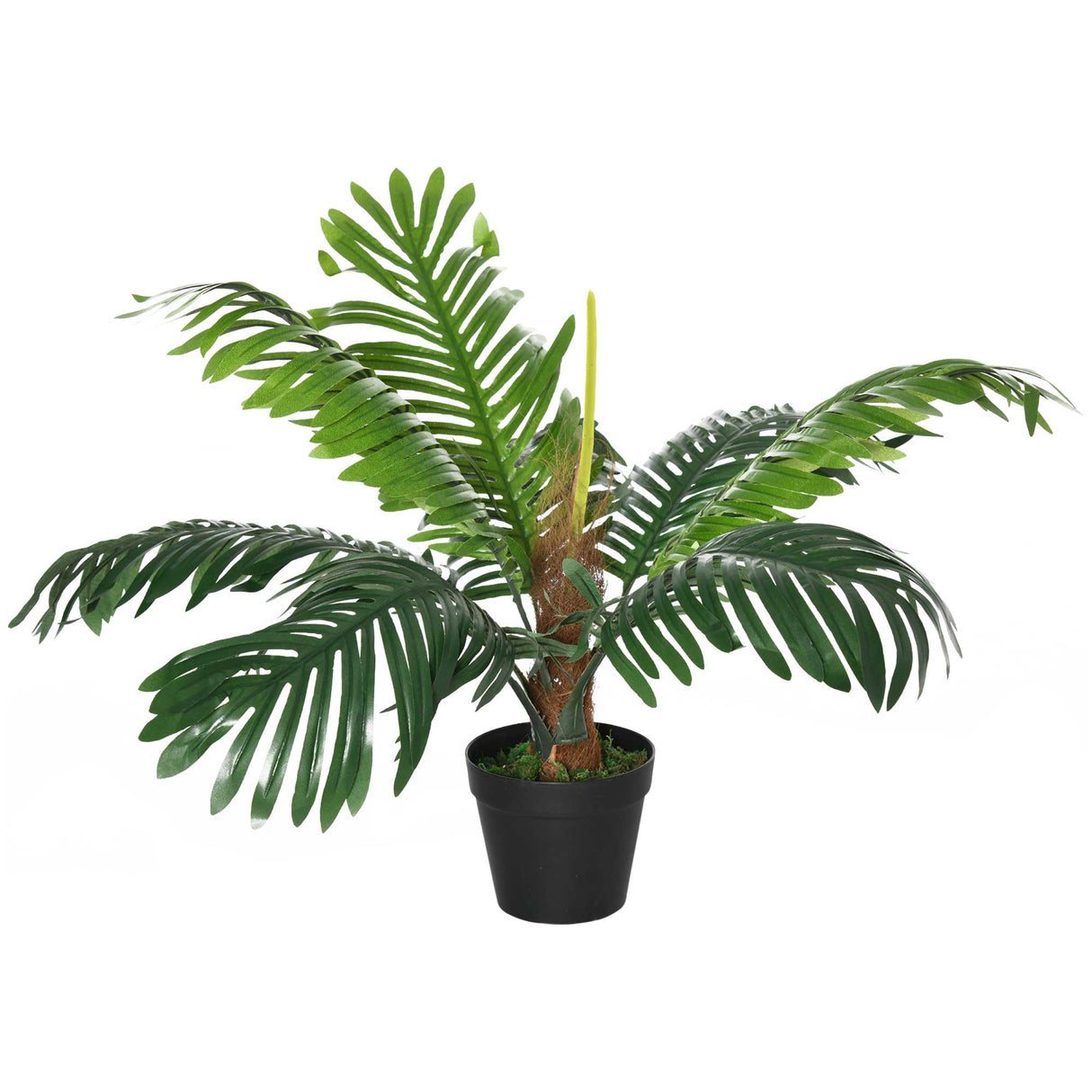 EASYCOMFORT Decoratieve plastic palm, nep tropische plant met pot