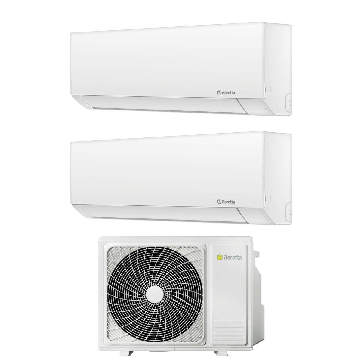 Beretta Dual Split Inverter Airconditioner BREVA-serie 9000+12000 btu R-32 met EU 18000-2 Wi-Fi Optioneel Klasse A++