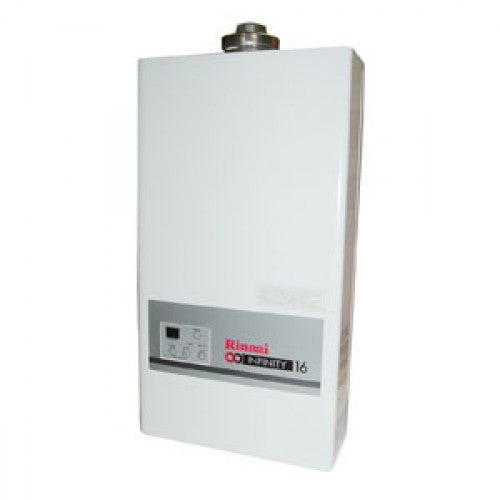 SCALDABAGNO A GAS RINNAI INFINITY 16I INTERNATIONAL METAN COMPLETE KIT FUMI