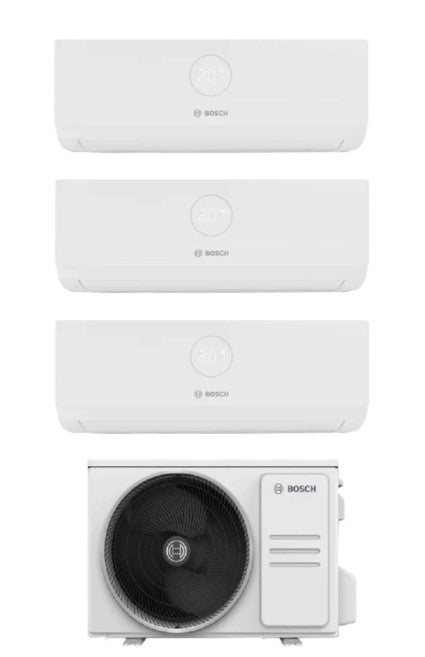 Airconditioner Bosch Trial Split Inverter Serie CLIMATE 5000i 12+12+12 met CL5000M 79/3 E R-32 Wi-Fi Optioneel 12000+12000