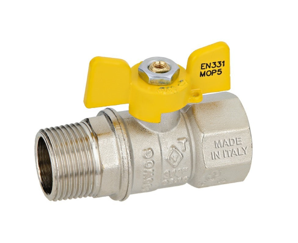 GASAANSLUITING MET FARF. 1 MF-BUUG.