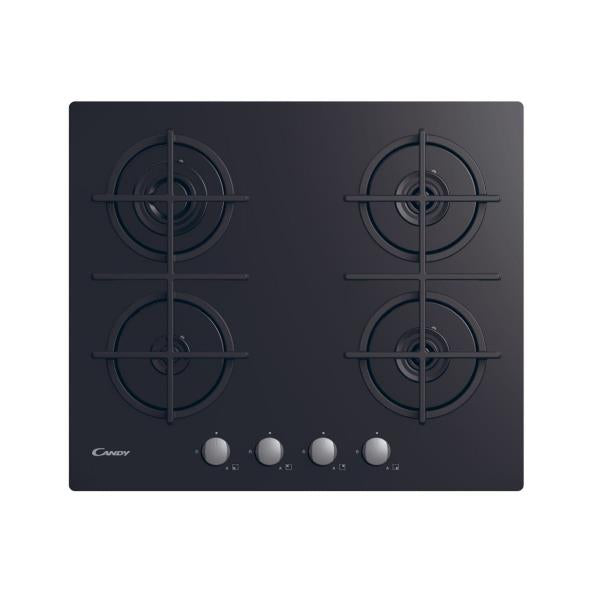 Kookpiano A Gas Candy CVG6B 4 4 Fruit (L59,5xP51) Glas Temperatuur Zwart