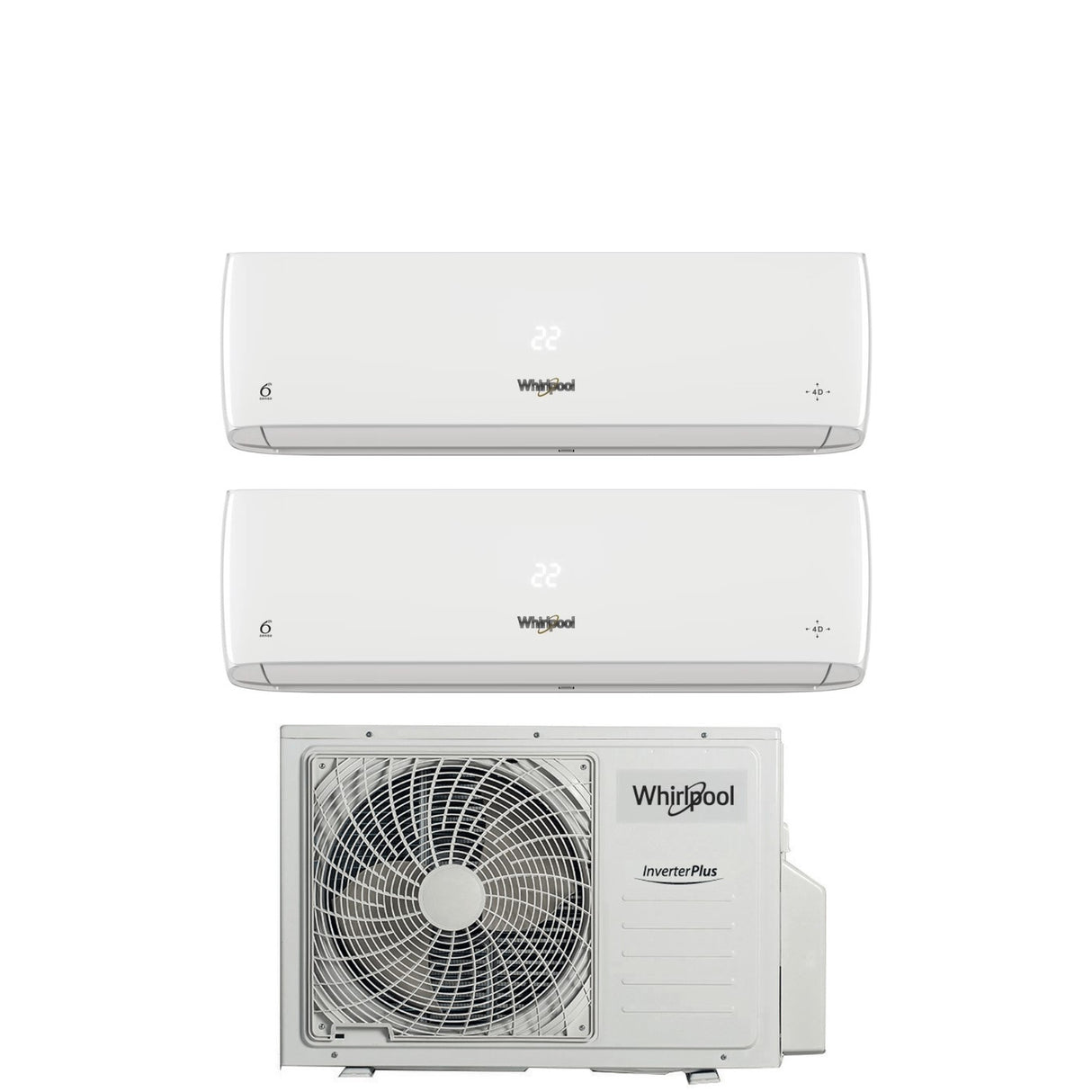 Airconditioner Whirpool Dual Split Inverter 9+12 WA20ODU32 R-32 9000+12000