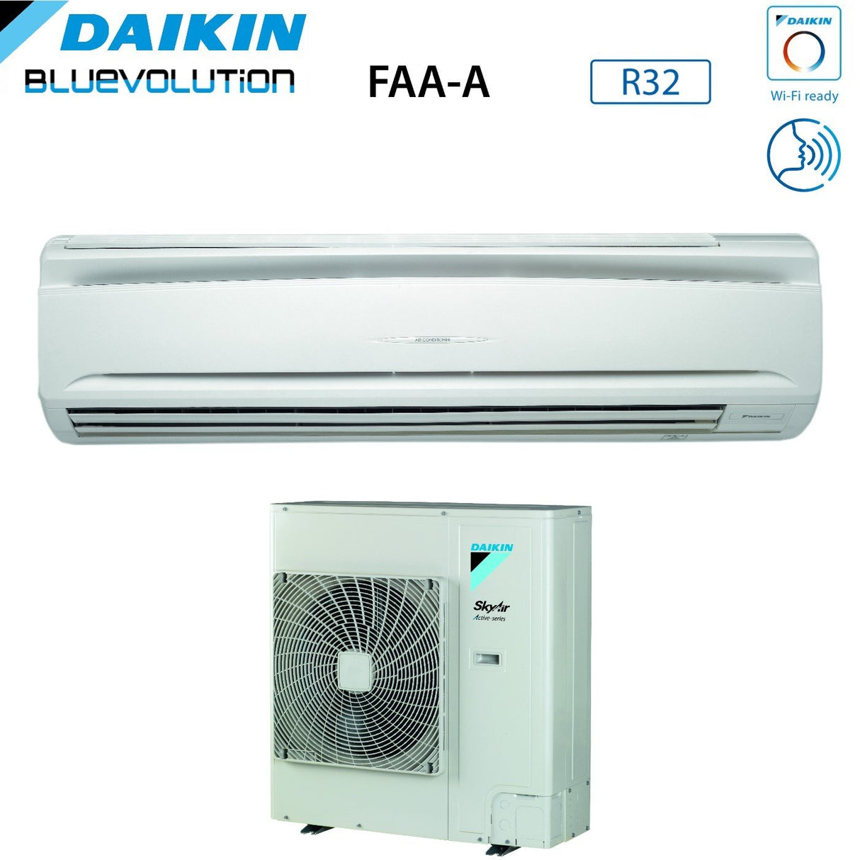 Daikin Bluevolution Airconditioner SkyAir Active-Series Inverter FAA-A-serie 36000 Btu FAA100A + AZAS100MV1 R-32 Wi-Fi Optioneel Klasse A