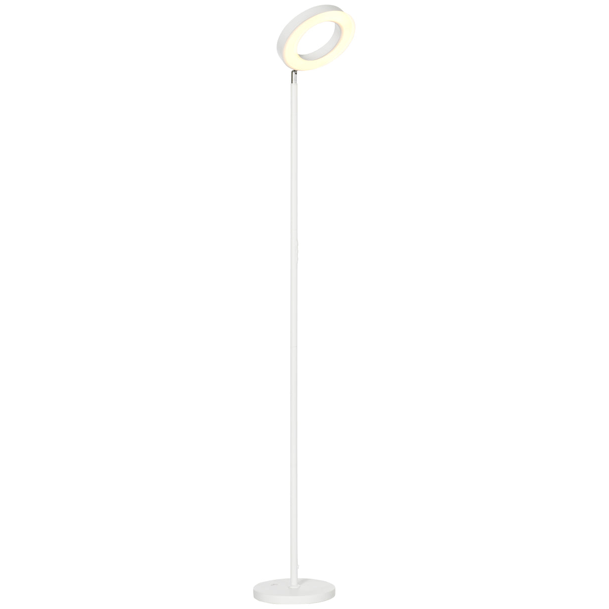 EasyComfort Earth Lamp compatibel met Alexa en Google Home, met RGB-licht, staal, ?25x168 cm, wit