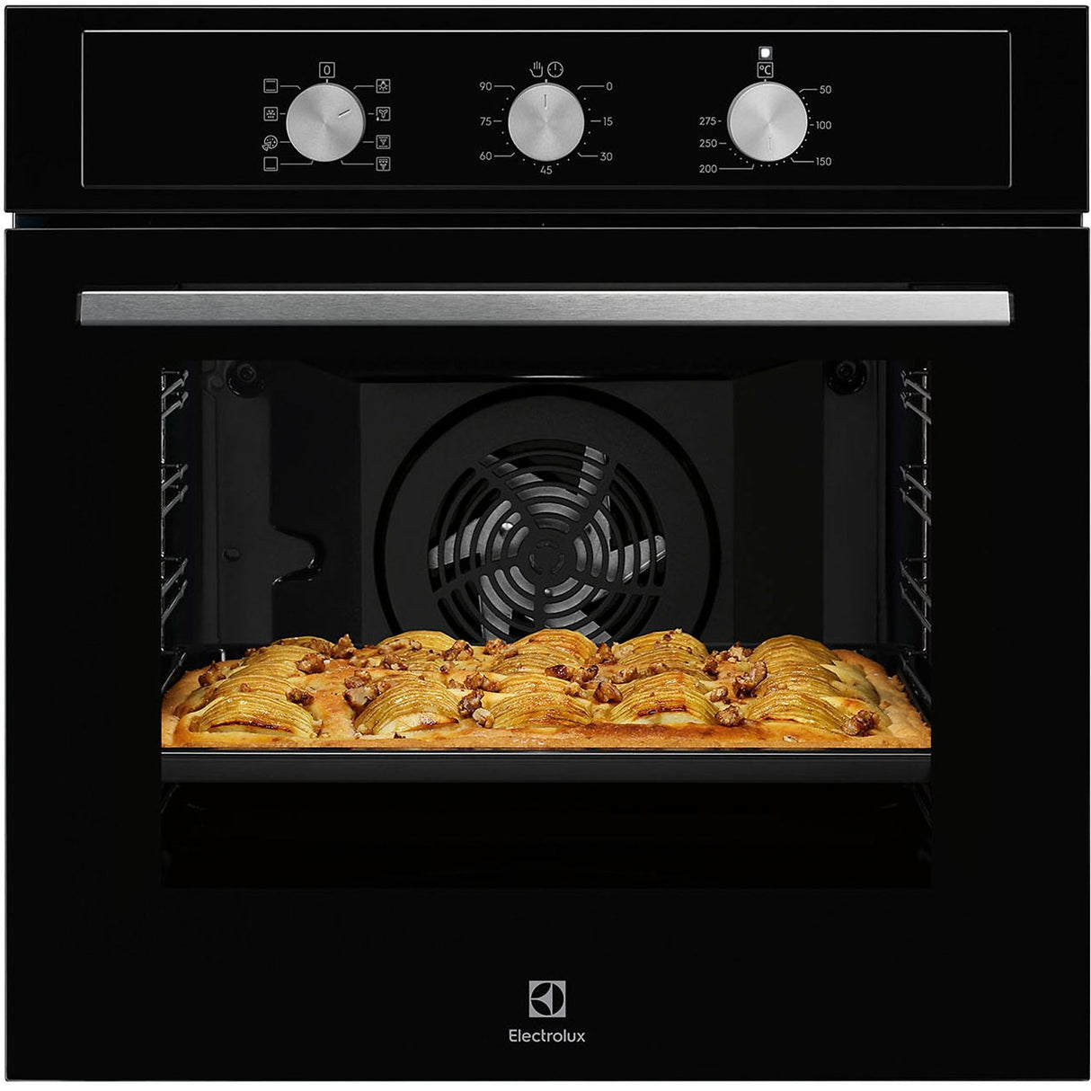 Electrolux Geventileerde Elektrische Oven EOH2H04K 72 Liter Klasse A+ (A58,9xL59,4xP56,9) Zwart