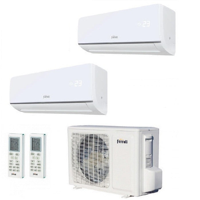 Ferroli Dual Split Inverter Airconditioner R32 ASTER M 3.2 serie 7000+7000 met 18-2 7+7