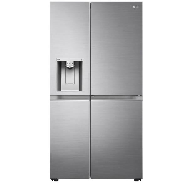 LG Smart Side by Side koelkast GSJV91PZAE 635 liter Energieklasse E (A179 x L91 x P73,5) Total No Frost Crushed Ice-functie Frost Door-in-DoorTM Wi-Fi met SmartThinqTM Inox
