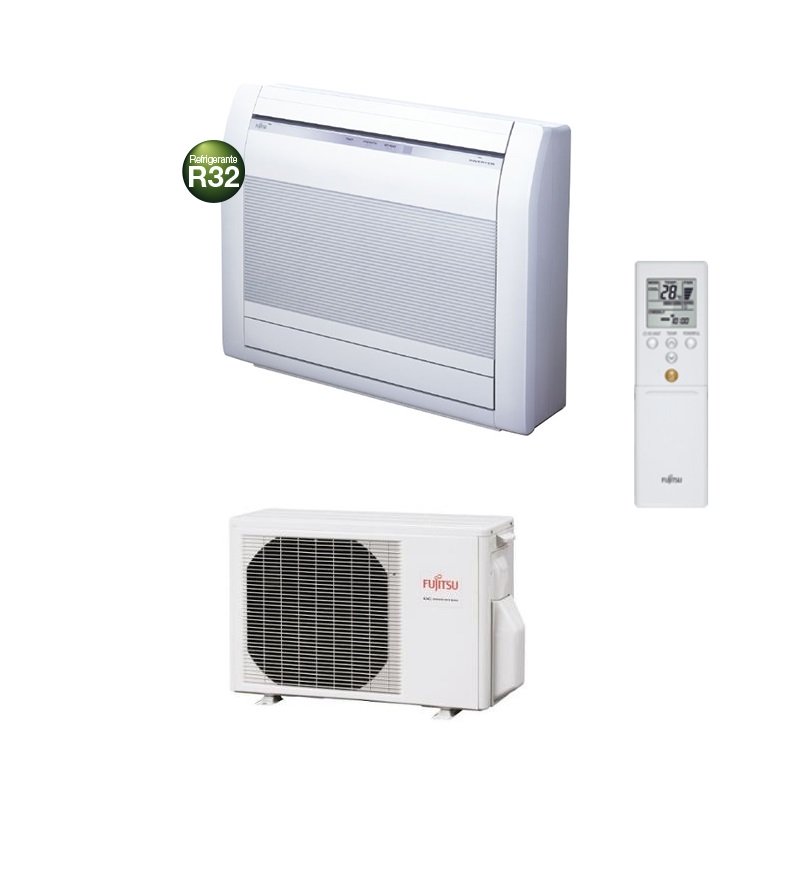 Fujitsu Inverter Console Vloer Airconditioner 12000 btu R-32 AGYG12KVCA KV A++ serie 3NGF87045 - NIEUW