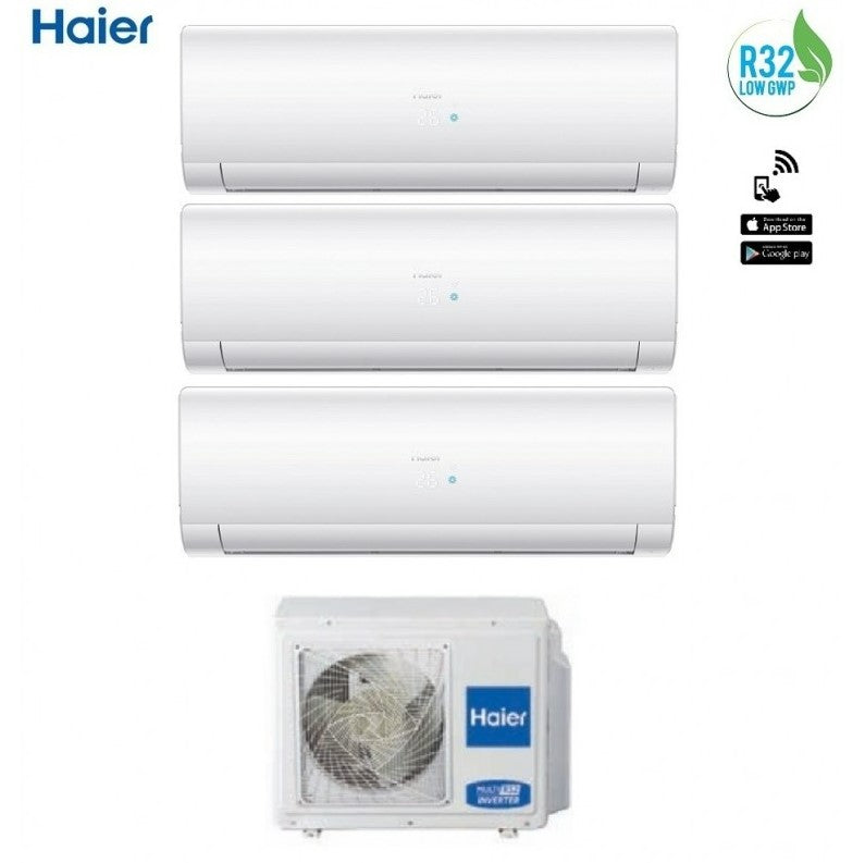 Haier Trial Split Inverter Airconditioner IES Serie 7+9+9 met 3U55S2SR2FA 7000+9000+9000 Wi-Fi Optioneel