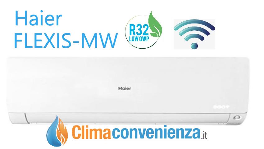 Binnenmuurunit Haier Inverter FLEXIS WHITE serie MW 18000 BTU AS50S2SF1FA-MW R-32 Geïntegreerde Wi-Fi Witte kleur