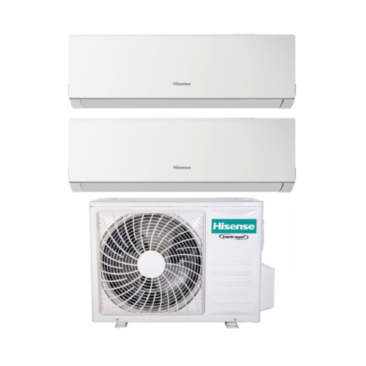 Airconditioner Hisense Dual Split Inverter-serie NIEUW COMFORT 12+18 met 3AMW72U4RFA R-32 Wi-Fi Optioneel 12000+18000