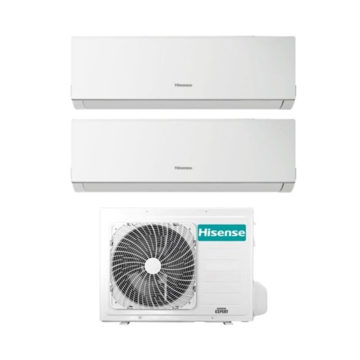 Airconditioner Hisense Dual Split Inverter-serie NIEUWE COMFORT 7+9 met 2AMW35U4RRA R-32 Wi-Fi Optioneel 7000+9000