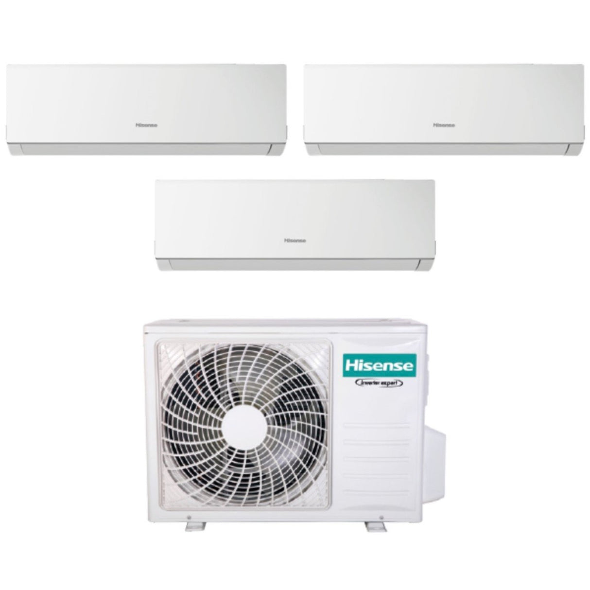 Hisense Trial Split Inverter Airconditioning NIEUWE COMFORT 5+5+18 serie met 3AMW62U4RFA R-32 Wi-Fi Optioneel 5000+5000+18000