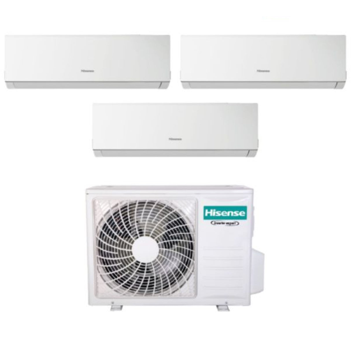 Hisense Trial Split Inverter Airconditioning NIEUWE COMFORT 5+7+18 serie met 3AMW52U4RJA R-32 Wi-Fi Optioneel 5000+7000+18000
