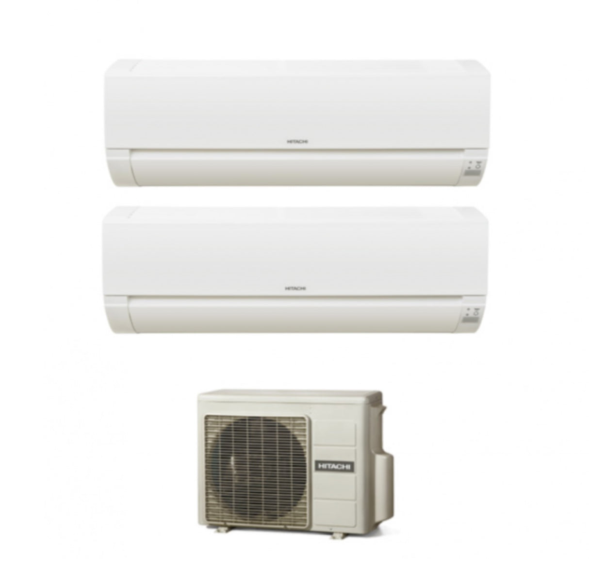 Hitachi Dual Split Inverter Airconditioner Dodai 12000+12000 serie met RAM-53NE2F R-32 Wi-Fi Optioneel - NIEUW 12+12