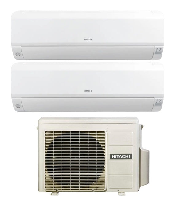 Airconditioner Hitachi Dual Split Inverter Serie Performance 5+5 met RAM-33NP2B R-32 Wi-Fi Optioneel 5000+5000