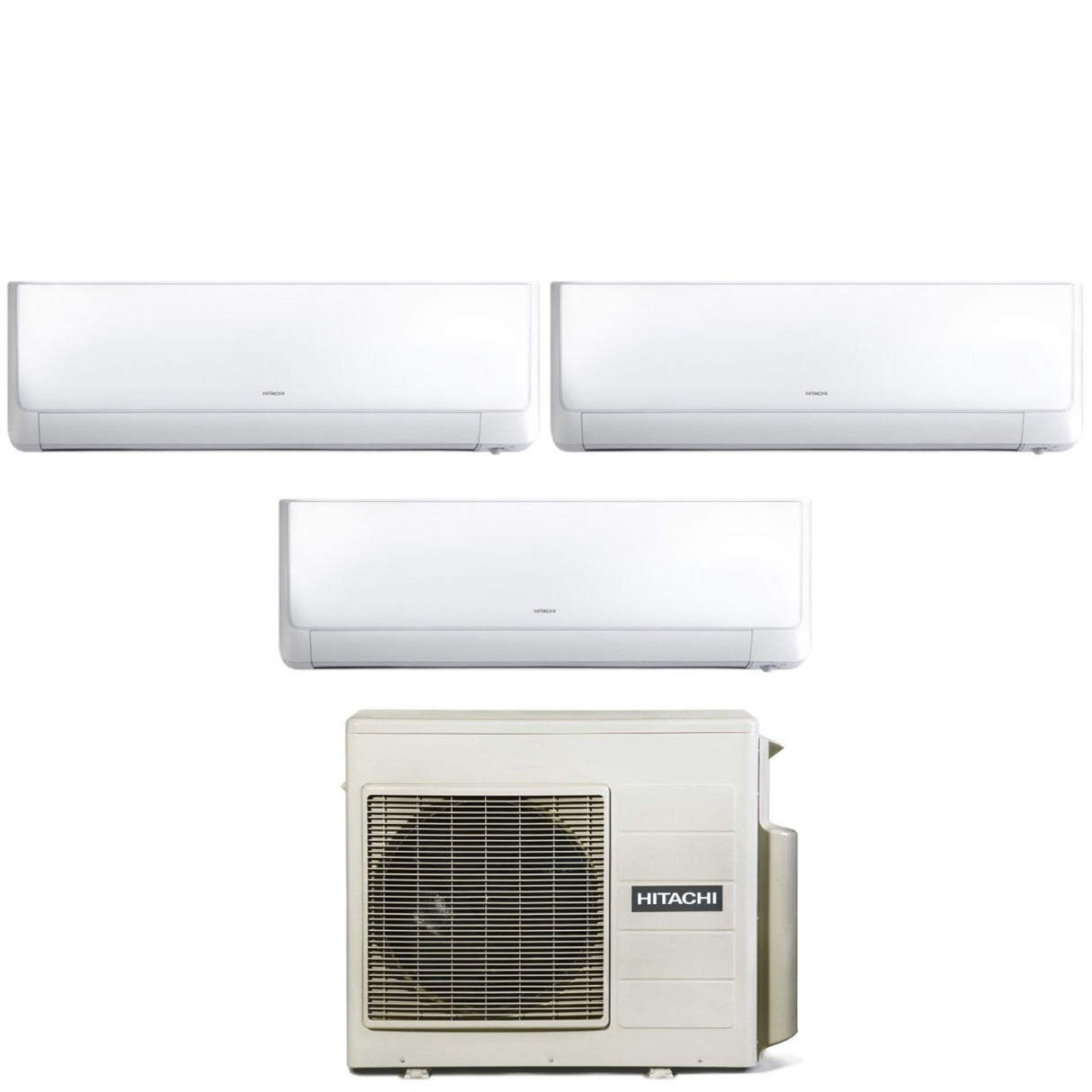 Hitachi Trial Split Inverter Airconditioner Performance Series 7+7+9 met RAM-53NP3E R-32 Wi-Fi Optioneel 7000+7000+9000 - Nieuw