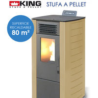 KING PELLET OPSLAG 98 KW 9 ZAND VOOR RUIMTES TOT 80 M² - NIEUW