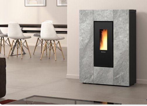 Kamer A Pellet La Nordica Extraflame MARILENA PLUS AD Steen 3,7-8,0 kW