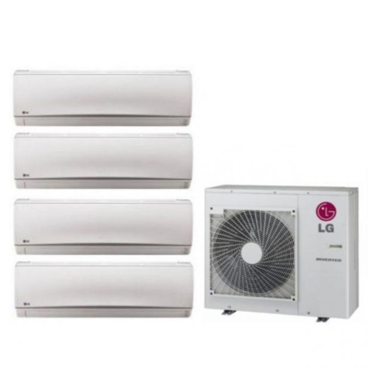 Airconditioner Inverter Paneel Airconditioner 9+9+9+18 LG FREE SERIE 9000+9000+9000+18000 BTU MET MU4R27 R-32 A++