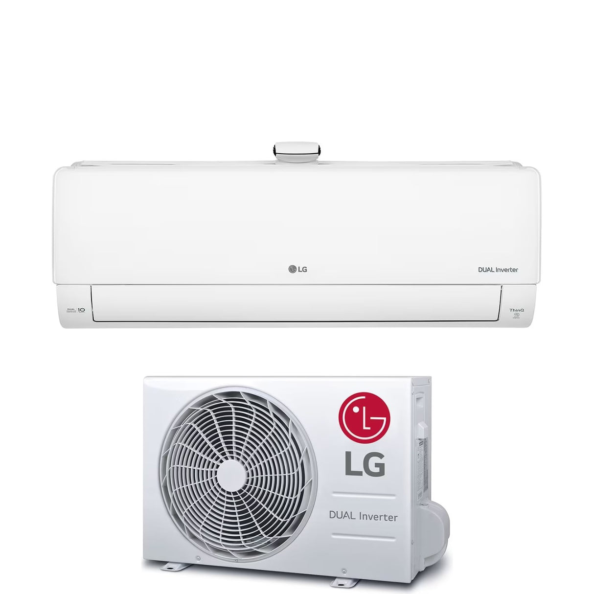 LG Inverter Airconditioner DualCool ATMOSPHERE 9000 Btu AP09RK+AP09RT R-32 Geïntegreerde Wi-Fi A++/A+