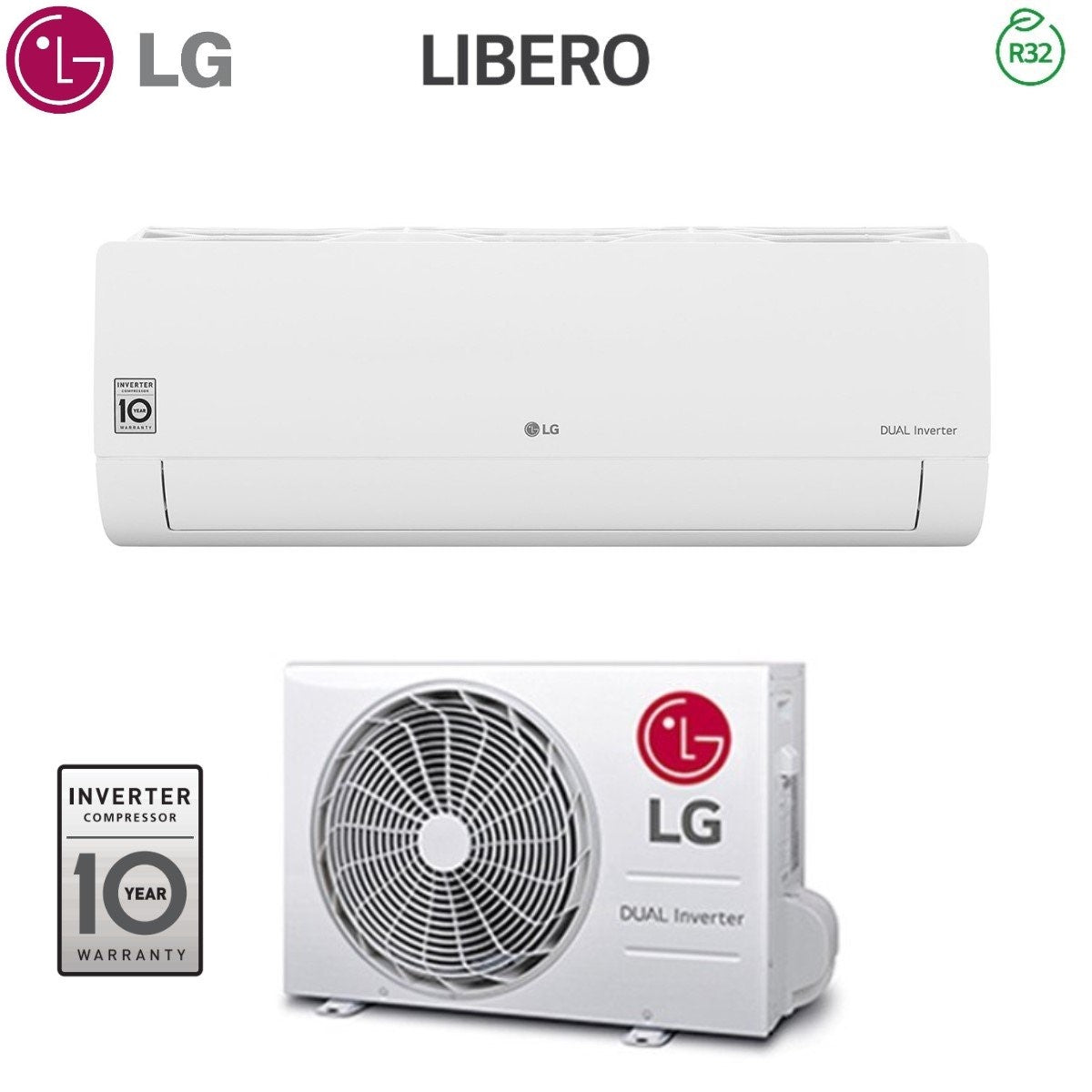Airconditioner LG Inverter Free Series 18000 Btu SC18EQ.NSK R-32 Klasse A++/A+