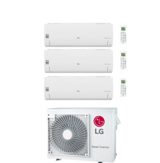 LG Proef Split Inverter Airconditioner Gratis Smart 7+7+9 MET MU3R19 R-32 - 7000+7000+9000