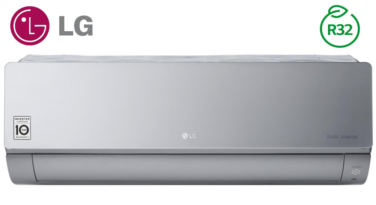 Alleen binnenmuurunit LG Artcool-serie Zilveren omvormer 12000 Btu AC12SQ.NSJ Gas R-32 Wi-Fi