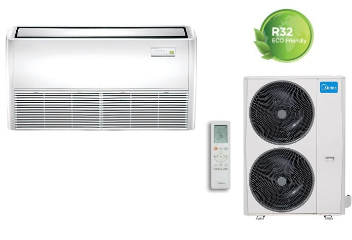Midea Plafond/Vloer Inverter Airconditioner 48000 btu MUE-48HRFNX R-32 A++ compleet met DRIEFASE regeling - NIEUW