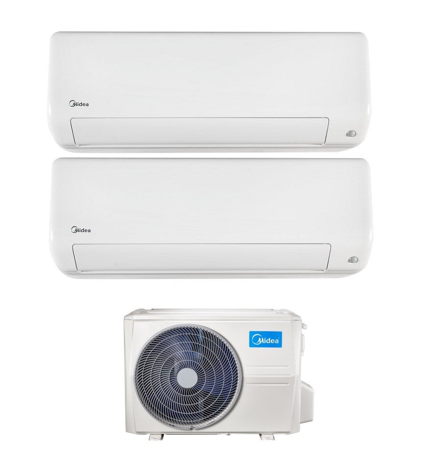 Midea Dual Split Inverter Airconditioner Alle Easy Pro-serie 9000+9000 Btu met M2OD-18FN8-Q R-32 geïntegreerde Wi-Fi - NIEUW 9+9
