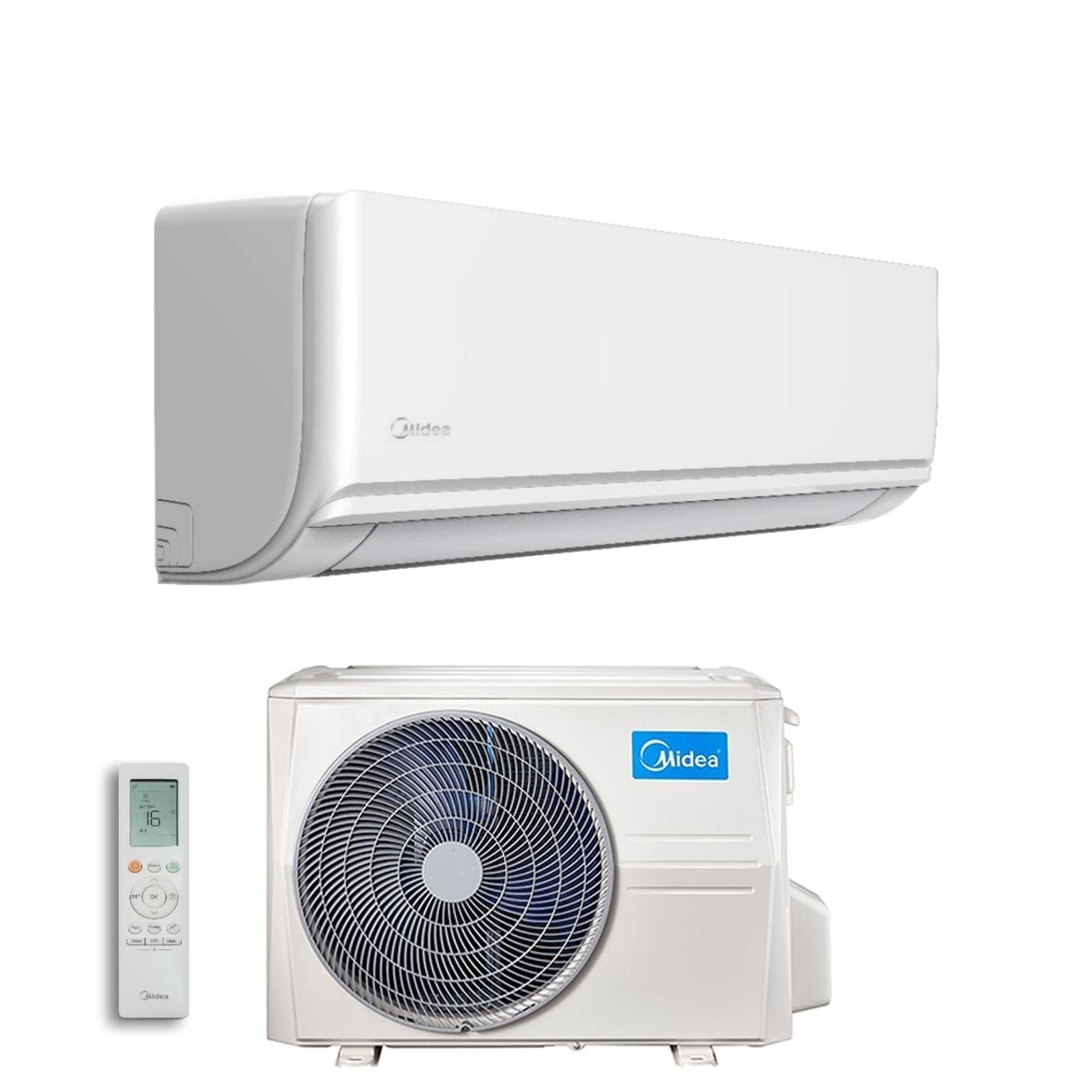 Airconditioner Midea Inverter Serie EXCLUSIEF 12000 Btu MSAGWBU-12HRDN8 R-32 Wi-Fi Optioneel Klasse A++/A+