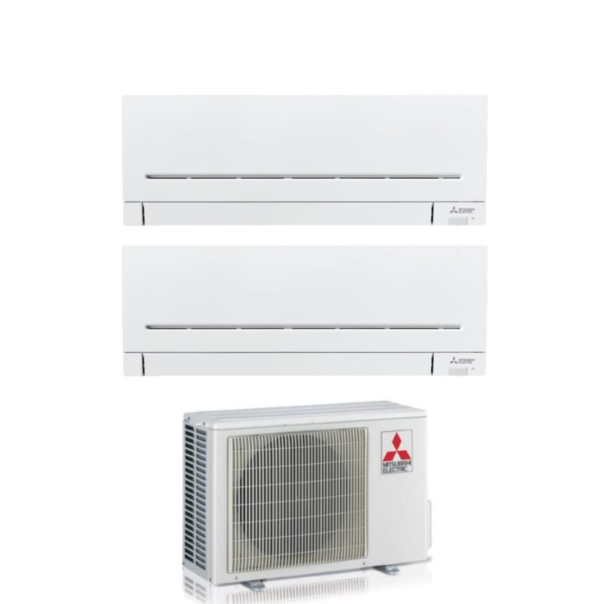 Mitsubishi Dual Split Inverter Airconditioner AP 9+18 Serie met MXZ-2F53VF R-32 Plus Model 9000+18000 Wi-Fi Optioneel