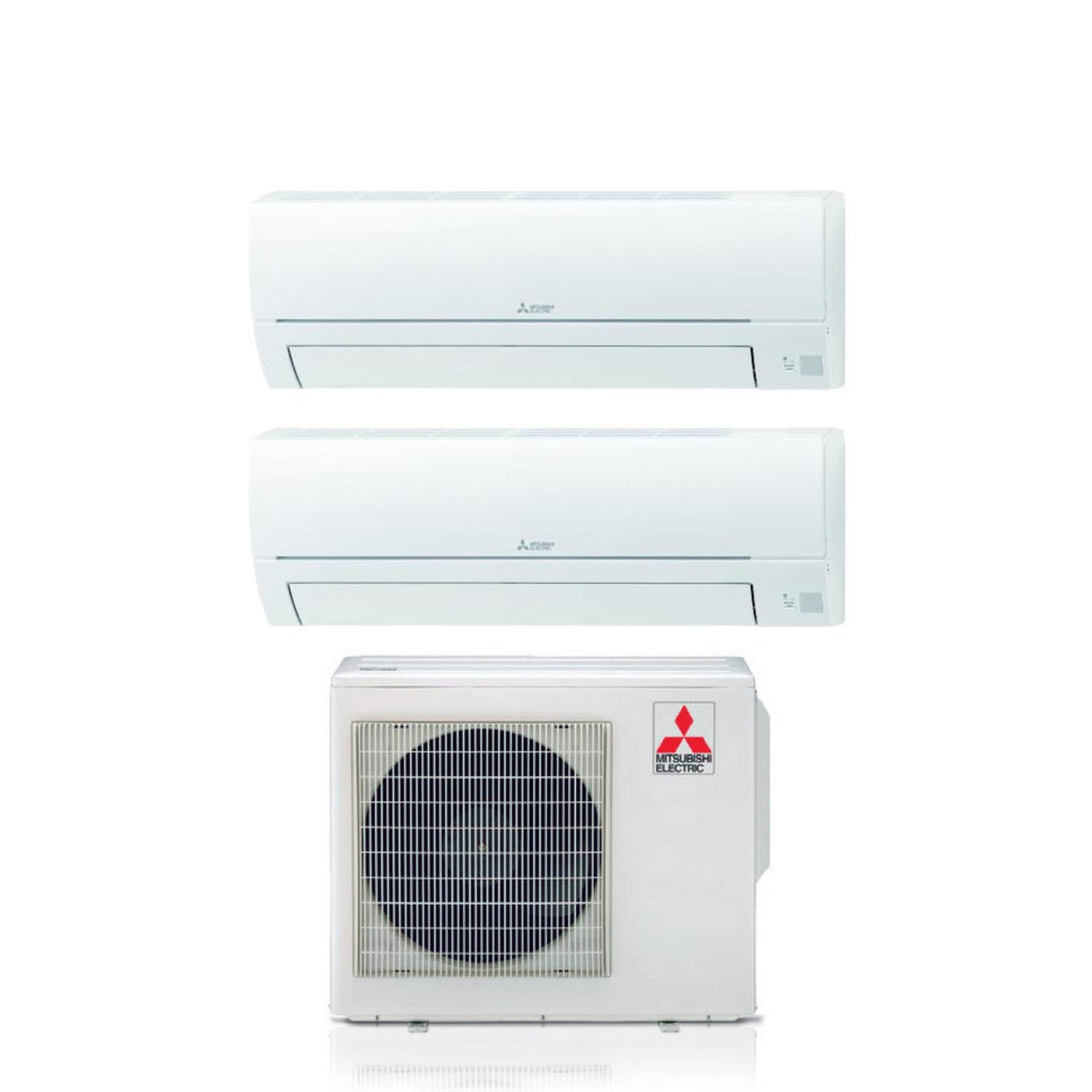 Mitsubishi Electric Dual Split Inverter Airconditioning SMART MSZ-HR 12+15 serie met MXZ-3HA50VF R-32 Wi-Fi Optioneel 12000+15000