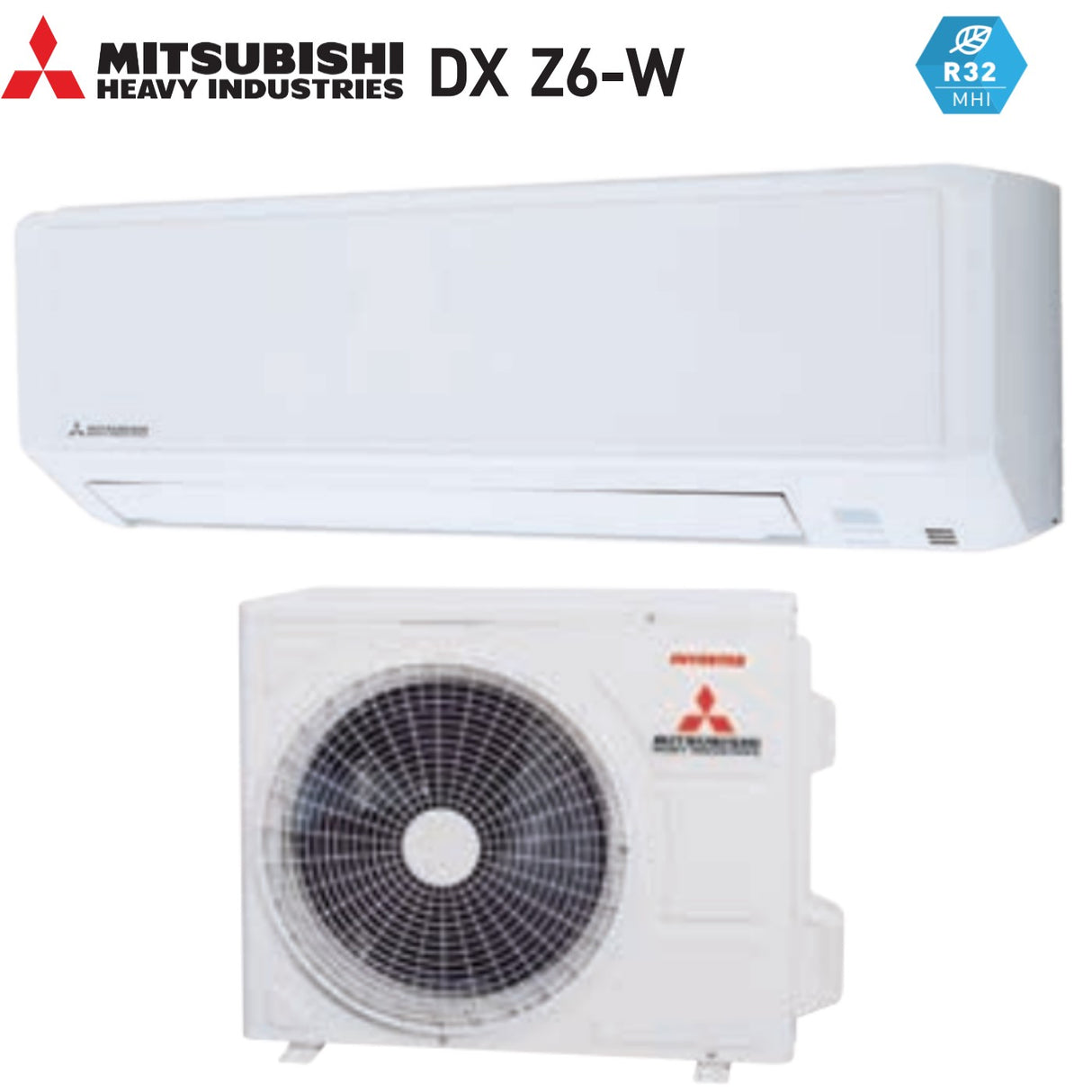 Mitsubishi Heavy Industries DC Inverter Airconditioning 9000 Btu DXK09Z6-W Gas R-32