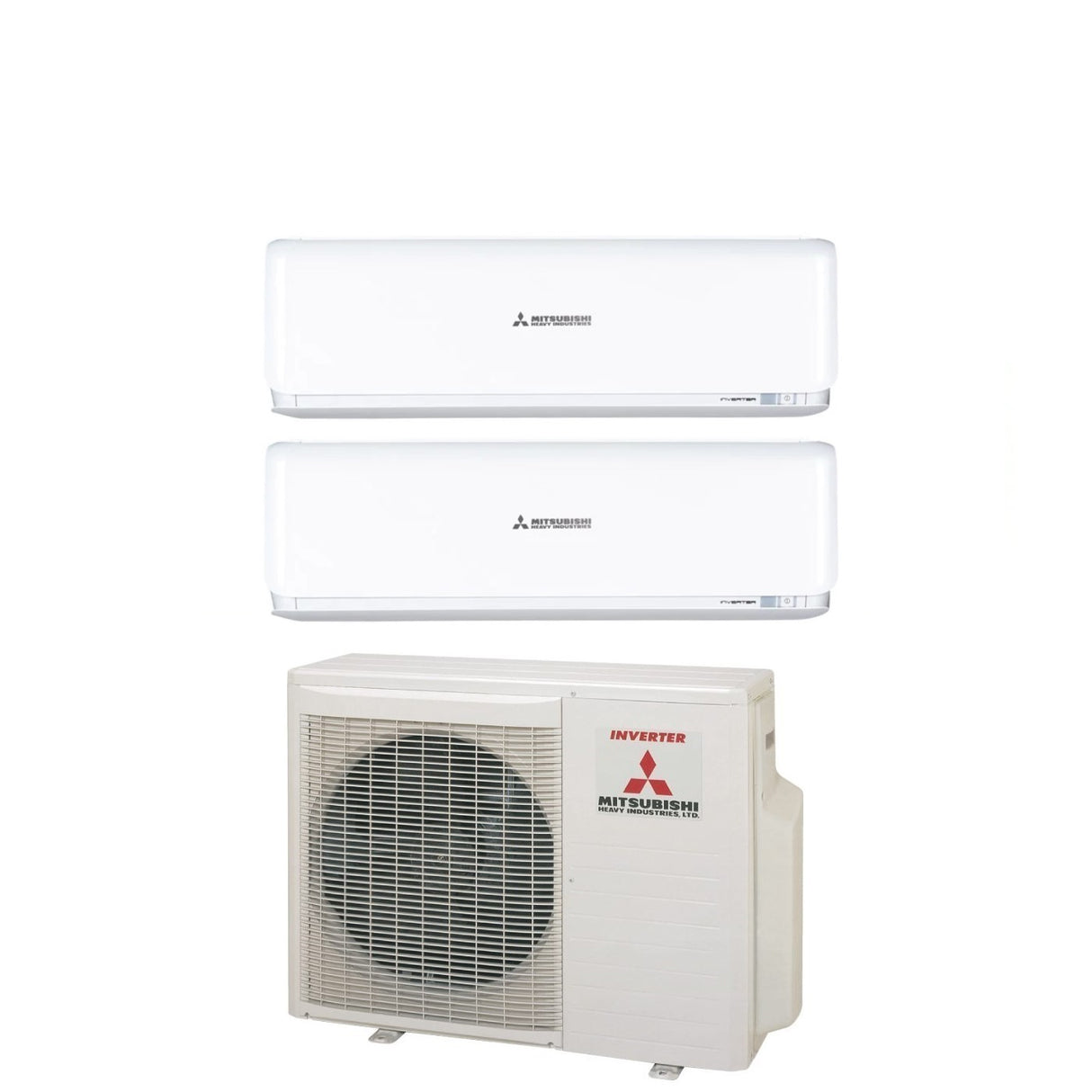 Airconditioner Mitsubishi Heavy Industries Dual Split Inverter Serie KIREIA Wit 7+7 met SCM40ZS-S R-410 Wi-Fi Optioneel 7000+7000 Kleur Wit
