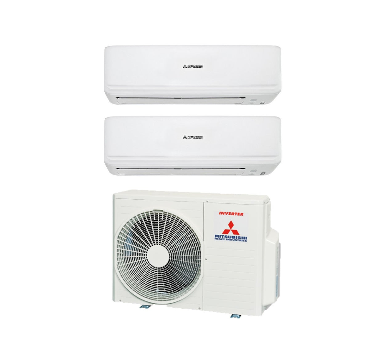 Mitsubishi Heavy Industries DualSplit Inverter Airconditioning Kireia Smart Series (SKM) 9+9 met SCM50ZS-S Gas R-32 Wi-Fi Optioneel