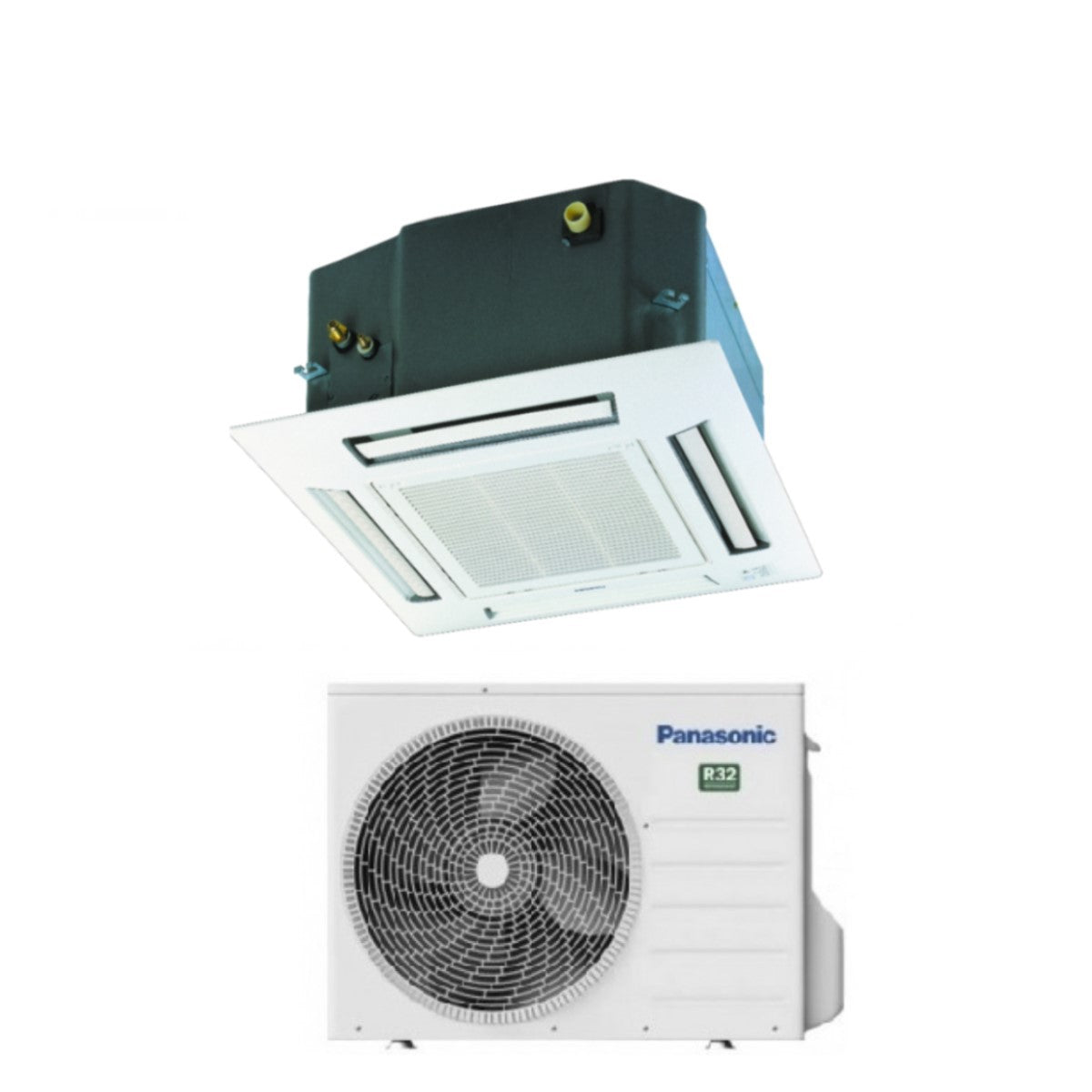 Panasonic Inverter Airconditioner Cassette 4-weg Gas R-32 21000 BTU CS-Z60UB4EAW A++ WIFI OPTIONEEL