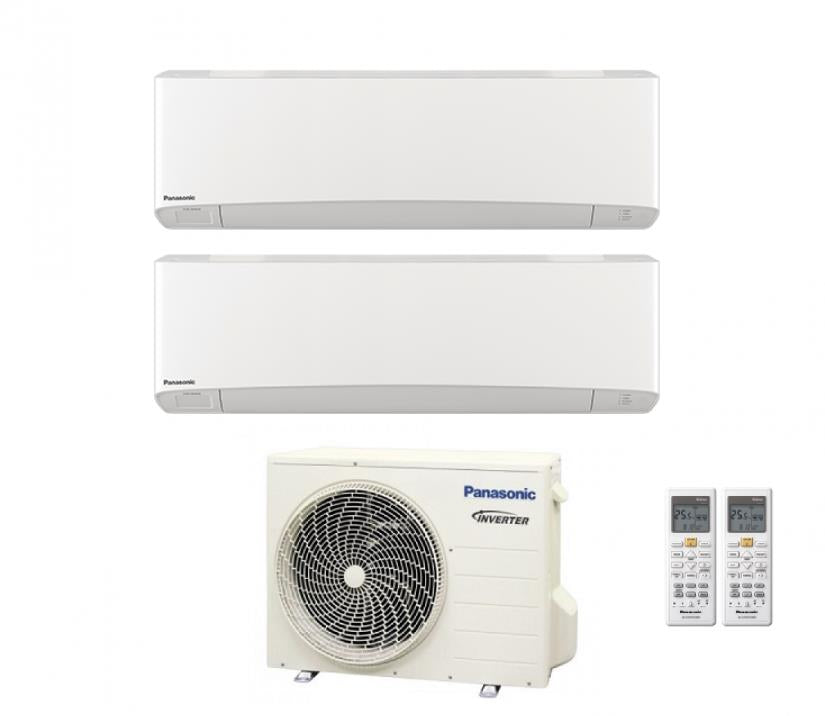 Panasonic Dual Split Inverter Airconditioner ETHEREA Wit 7000+12000 met CU-2E15SBE 7+12