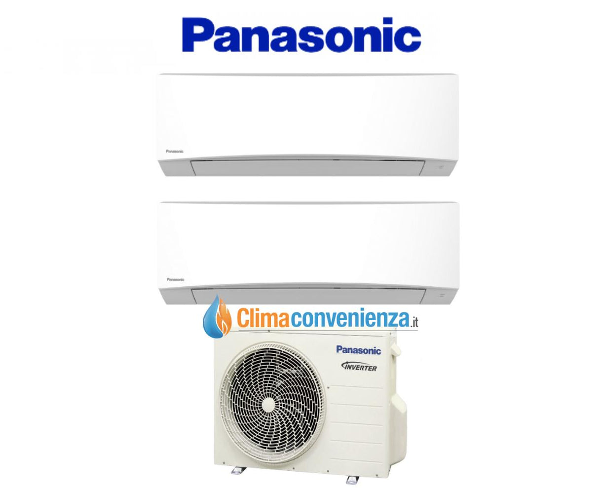 Panasonic Dual Split Inverter Airconditioner TZ 9+9 Serie met CU-2RE15SBE Wi-Fi Optioneel 9000+9000 R410A