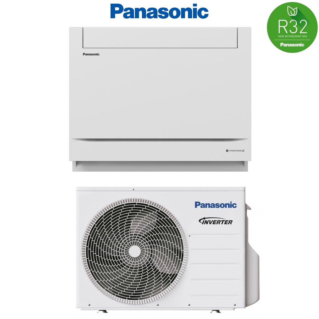 PANASONIC VLOERCONSOLE-OMVORMER 18000 BTU CU-Z50UBEA - CS-Z50UFEAW GAS R-32