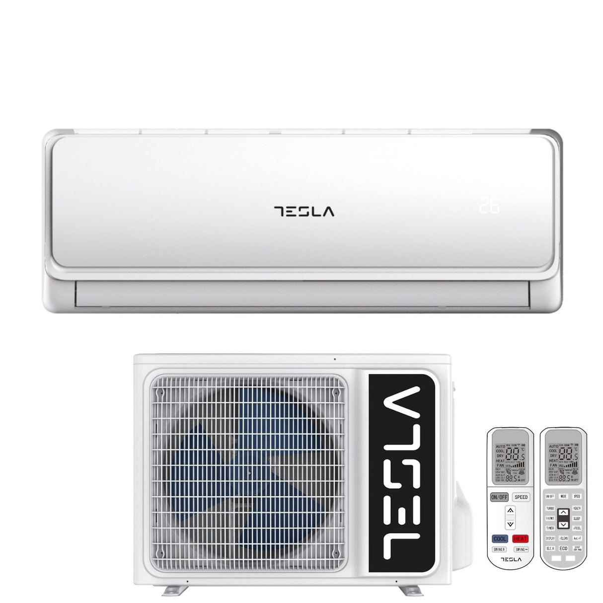 Tesla Inverter Airconditioner 9000 Btu TA27FFLL R-32 met geïntegreerde wifi A++/A+