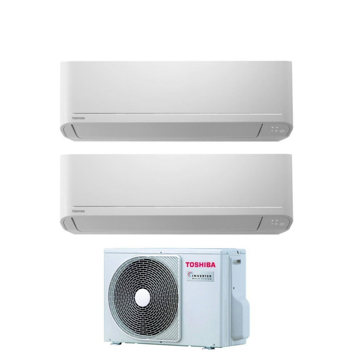 Toshiba Dual Split Inverter Airconditioner SEIYA 13+13 serie met RAS-2M18U2AVG-E R-32 Wi-Fi Optioneel 13000+13000
